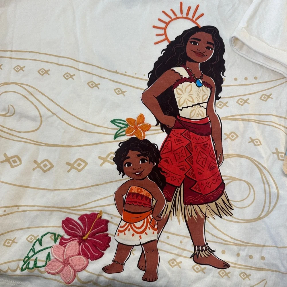 NWT‎ Disney Moana 2 Simea Short Sleeve T-Shirt Kids 13/14